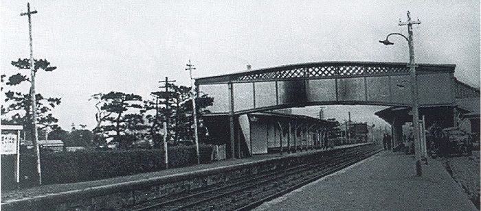 1908年(nián)左右鐵路川崎站和新工廠附近的情形