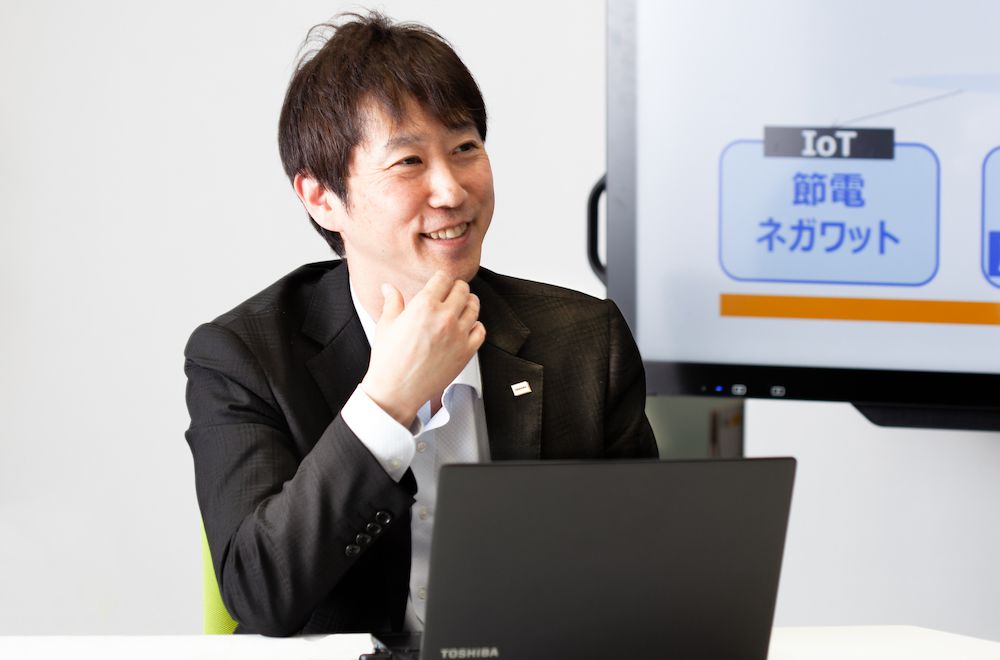 東芝能(néng)源系統株式會(huì)社  Grid Aggregation事(shì)業部能(néng)源物聯網推進部 部長 新貝英己 