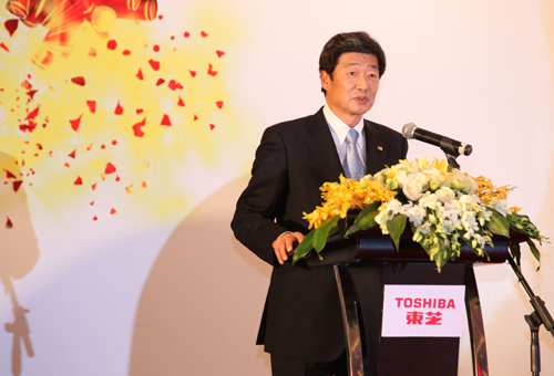 株式會(huì)社東芝執行(háng / xíng)役常務中國總代表  東芝（中國）有限公司董事(shì)長田中孝明現場緻辭